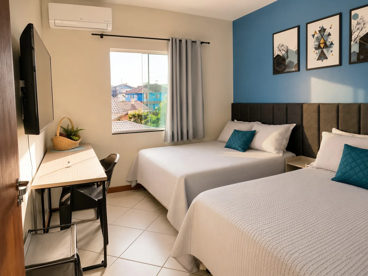 Room 2 Blue, quarto azul da Casa Brisa dos Ingleses